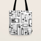 Retro Mid Century Modern Abstract Pattern 241 Tote Bag Gallery Image 1