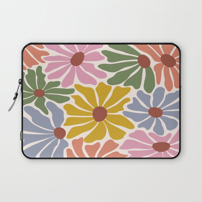 Big Groovy Flower - Vintage Laptop Sleeve Gallery Image 1