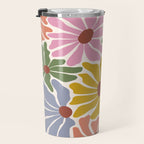 Big Groovy Flower - Vintage Travel Mug Gallery Image 3