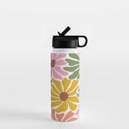Big Groovy Flower - Vintage Water Bottle Gallery Image 1