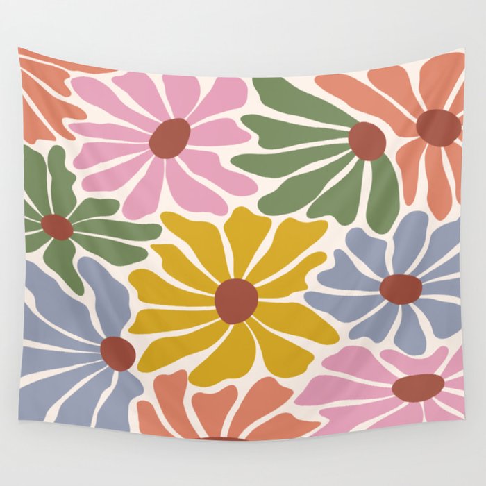 Big Groovy Flower - Vintage Wall Tapestry Gallery Image 4