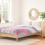 Groovy retro swirls purple Duvet Cover Gallery Image 2