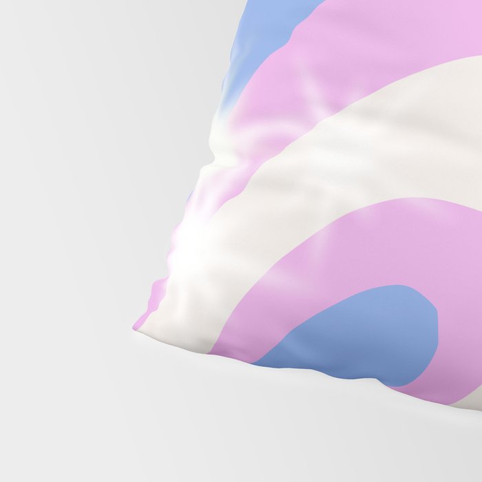 Groovy retro swirls purple Pillow Sham Gallery Image 4