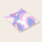 Groovy retro swirls purple Notebook Gallery Image 3