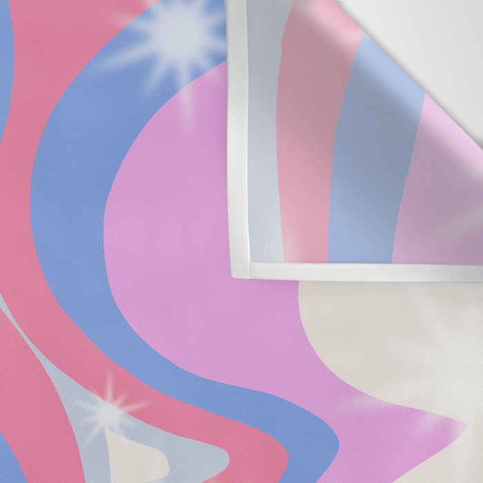 Groovy retro swirls purple Wall Tapestry Gallery Image 3
