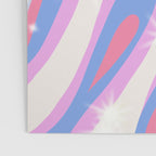 Groovy retro swirls purple Poster Gallery Image 3
