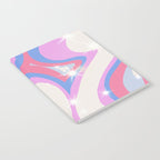 Groovy retro swirls purple Notebook Gallery Image 2