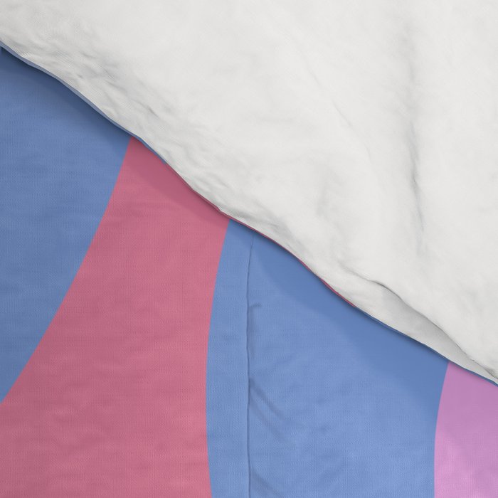 Groovy retro swirls purple Comforter Gallery Image 4