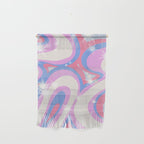 Groovy retro swirls purple Wall Hanging Gallery Image 1