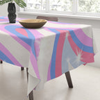 Groovy retro swirls purple Tablecloth Gallery Image 3
