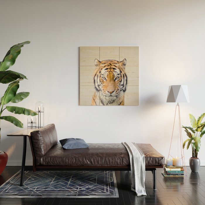 Tiger - Colorful Wood Wall Art Gallery Image 2