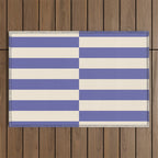 Strippy - Very Peri Outdoor Rug Gallery Image 1