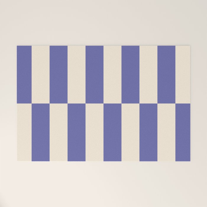 Strippy - Very Peri Welcome Mat Gallery Image 1