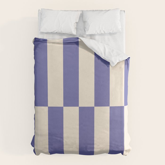 Strippy - Very Peri Duvet Cover Gallery Image 1