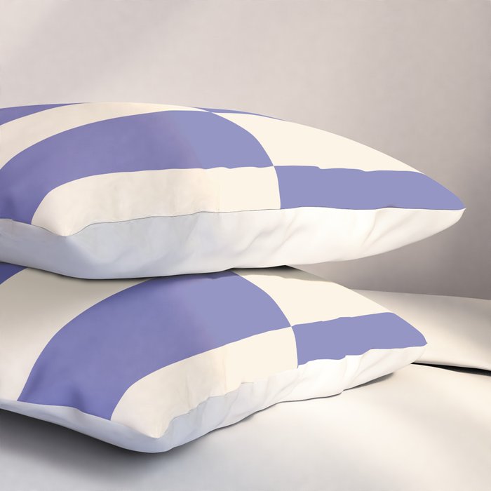 Strippy - Very Peri Pillow Sham Gallery Image 3