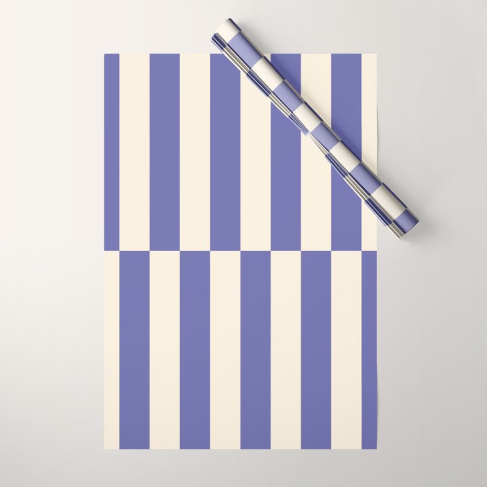 Strippy - Very Peri Wrapping Paper Gallery Image 1