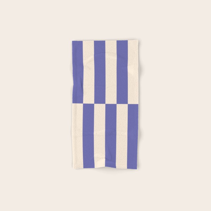 Strippy - Very Peri Bath Towel Gallery Image 1