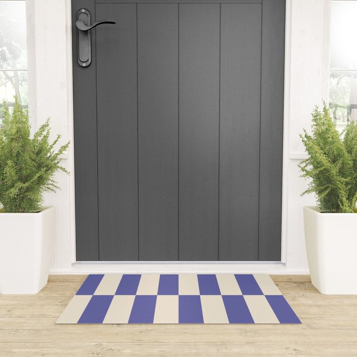 Strippy - Very Peri Welcome Mat Gallery Image 3