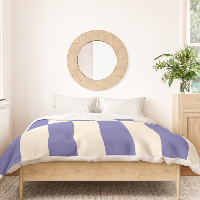 Strippy - Very Peri Duvet Cover Gallery Image 3