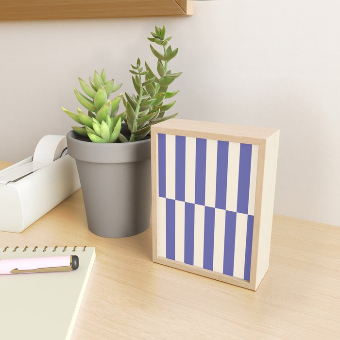 Strippy - Very Peri Mini Art Print Gallery Image 2