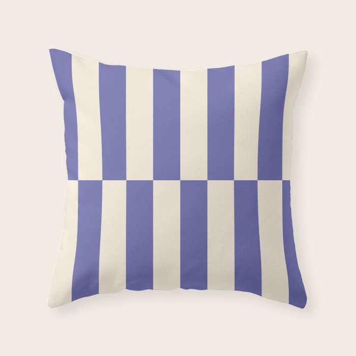 Strippy - Very Peri Throw Pillow Gallery Image 6