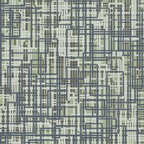 Mid Century Modern Woven Circuit Pattern in Sage Green and Blue Gray Coffee Mug Gallery Image 2