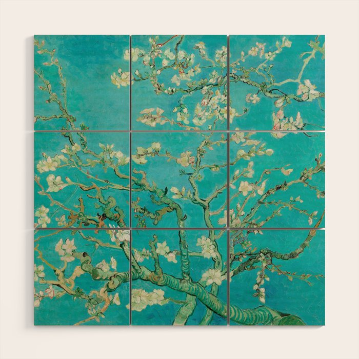 Almond Blossom Van Gogh Wood Wall Art Gallery Image 1
