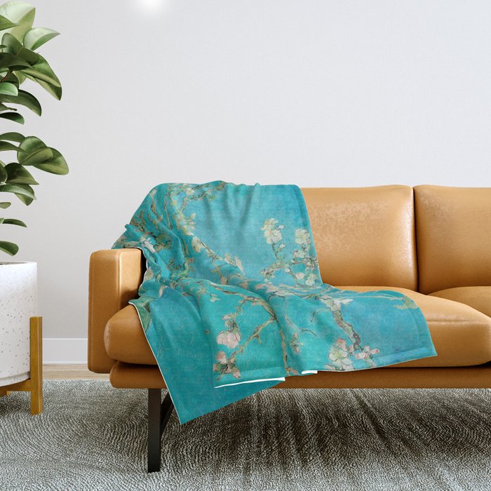 Almond Blossom Van Gogh Throw Blanket Gallery Image 1