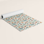 Farm house Christmas Burlap Yoga Mat Gallery Image 2