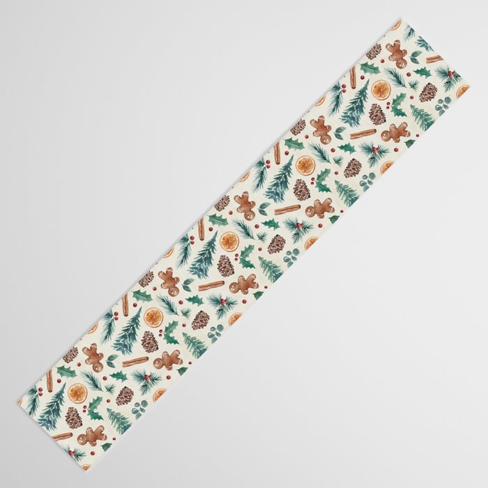 Farm house Christmas Burlap Table Runner Gallery Image 3