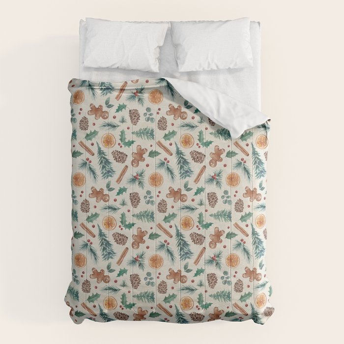 Farm house Christmas Burlap Comforter Gallery Image 6