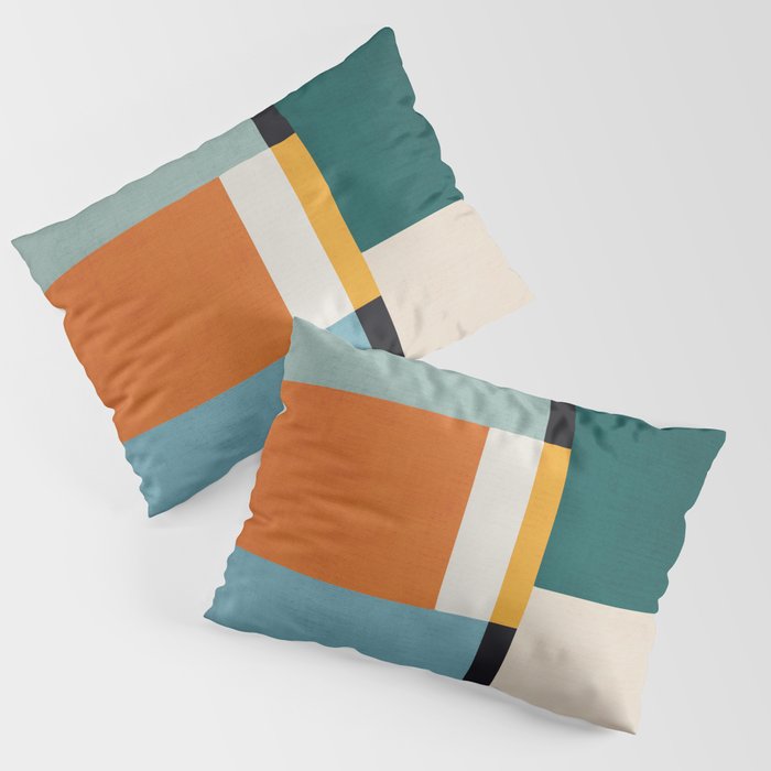Modern Geometric Minimalist Abstract Artwork Pillow Sham Gallery Image 3
