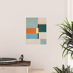 Modern Geometric Minimalist Abstract Artwork Poster Gallery Image 2