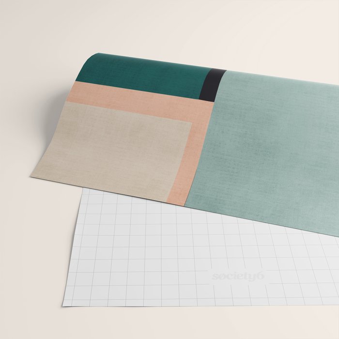Modern Geometric Minimalist Abstract Artwork Wrapping Paper Gallery Image 2