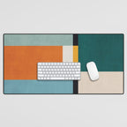 Modern Geometric Minimalist Abstract Artwork Desk Mat Gallery Image 1