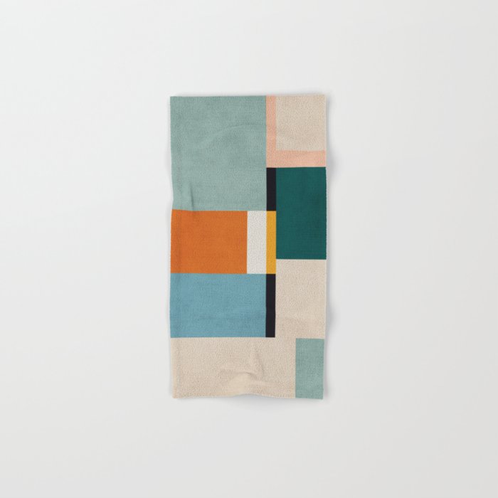 Modern Geometric Minimalist Abstract Artwork Bath Towel Gallery Image 1