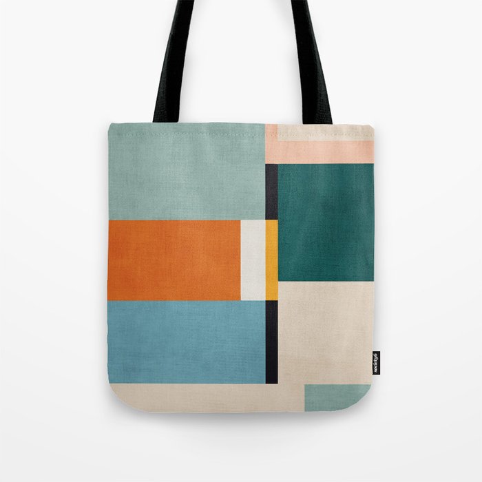 Modern Geometric Minimalist Abstract Artwork Tote Bag Gallery Image 1