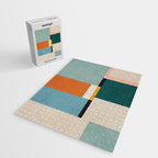 Modern Geometric Minimalist Abstract Artwork Jigsaw Puzzle Gallery Image 2