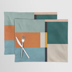 Modern Geometric Minimalist Abstract Artwork Placemat Gallery Image 1