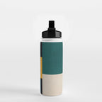 Modern Geometric Minimalist Abstract Artwork Water Bottle Gallery Image 2