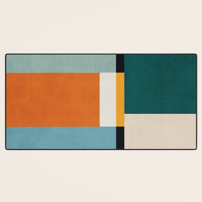 Modern Geometric Minimalist Abstract Artwork Desk Mat Gallery Image 3