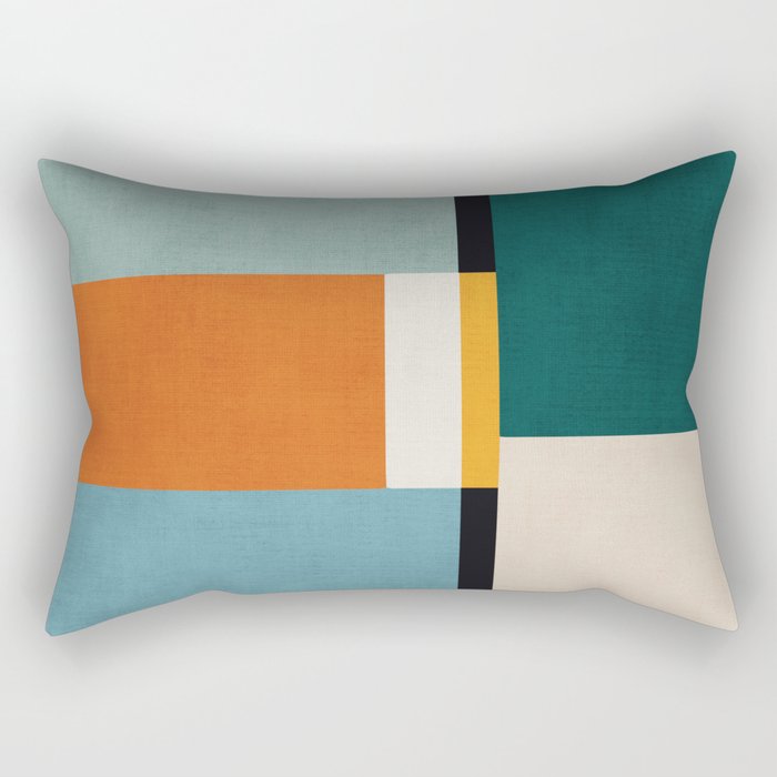 Modern Geometric Minimalist Abstract Artwork Rectangular Pillow Gallery Image 1