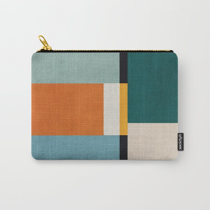 Modern Geometric Minimalist Abstract Artwork Carry All Pouch Gallery Image 1