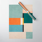 Modern Geometric Minimalist Abstract Artwork Wrapping Paper Gallery Image 1