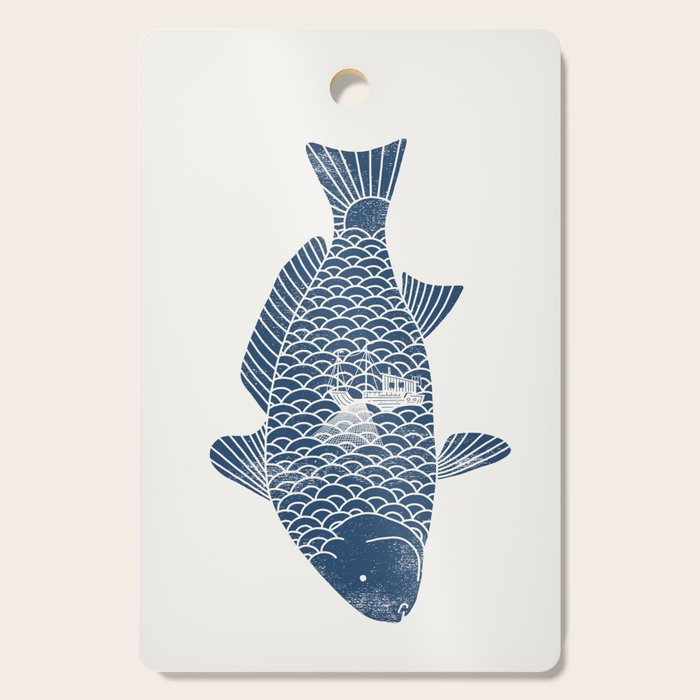 Fishing in a fish 2 Cutting Board Gallery Image 1