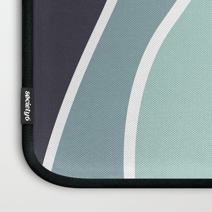 Colorful summery retro style waves Laptop Sleeve Gallery Image 3
