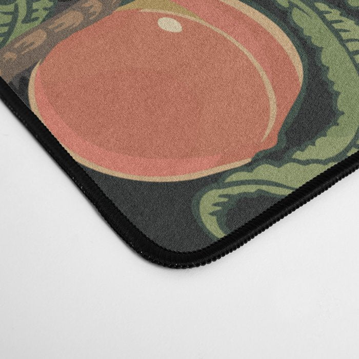 Botanical and Black Cats Desk Mat Gallery Image 4