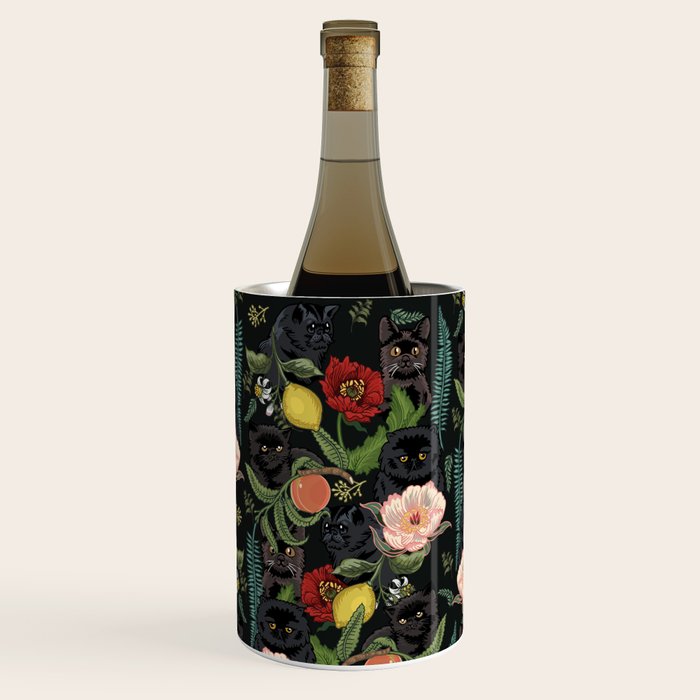 Botanical and Black Cats Wine Chiller Gallery Image 1