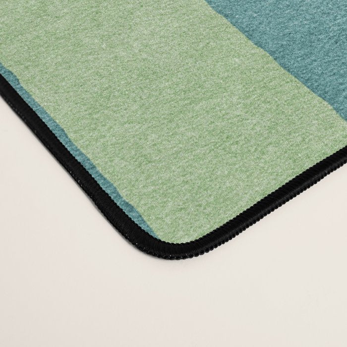 STRIPES - 005 - teal and green Desk Mat Gallery Image 4