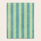 STRIPES - 005 - teal and green Notebook Gallery Image 4